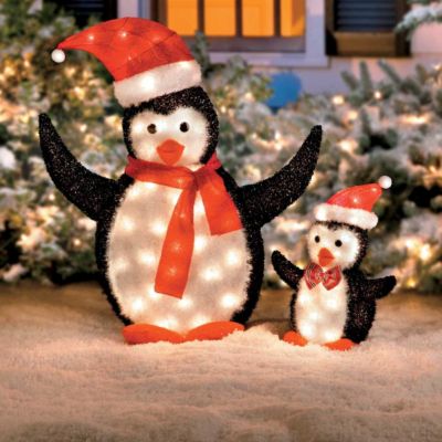 Penguin Outdoor Christmas Decorations