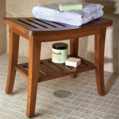 Teak Curved Bench