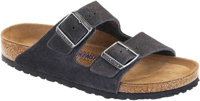 birkenstock arizona soft footbed velvet grey suede