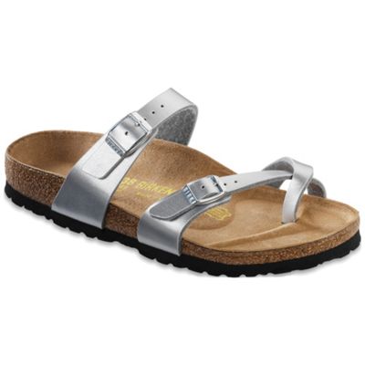 womens silver birkenstocks