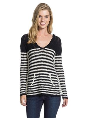 Roxy Women's White Caps Stripe Sweater at