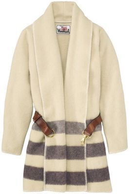 Woolrich Women's Suffolk Stripe Blanket Bridle Coat Moosejaw