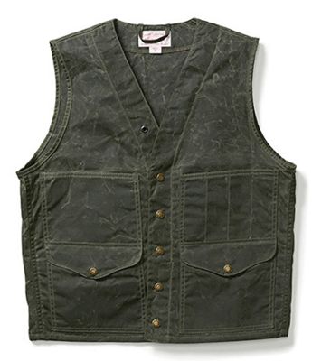 Filson Men's Alaska Fit Soy Wax Cruiser Vest at