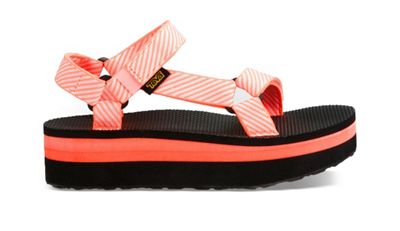 coral teva sandals