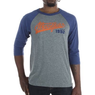 Moosejaw Men's White Lightning 3/4 Sleeve Baseball Tee Moosejaw