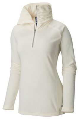 women's black half zip top