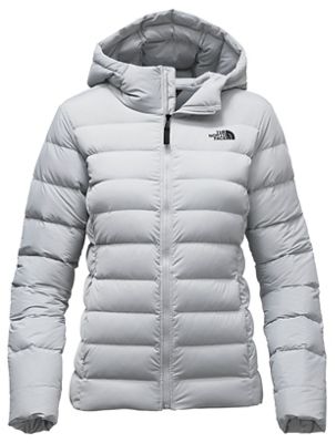 women's black and grey north face jacket