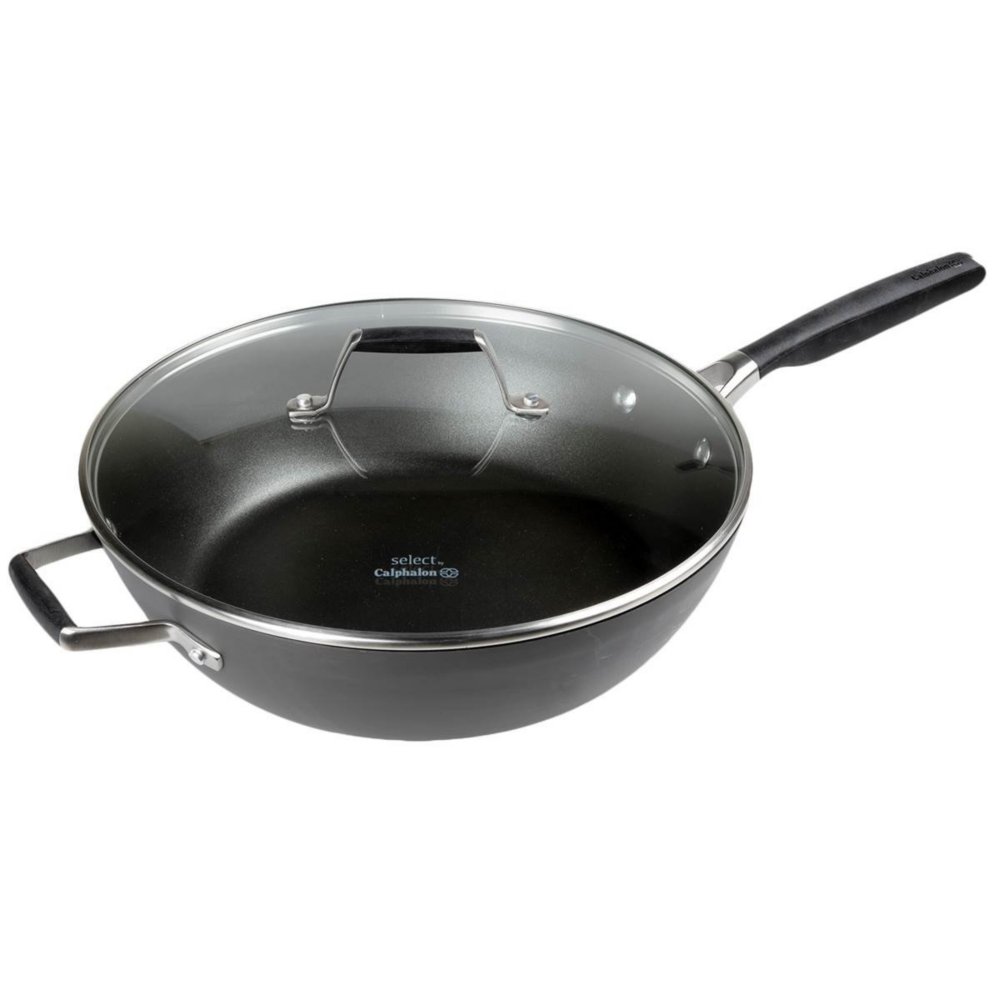 Select By Calphalon™ Hard-anodized Nonstick 12-inch Jumbo Fryer With Cover