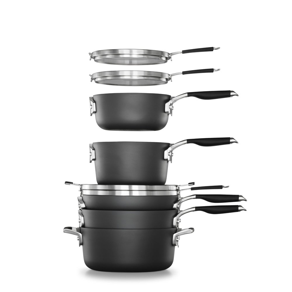 Select By Calphalon™ Space-saving Hard-anodized Nonstick 14-piece Cookware & Utensil Set