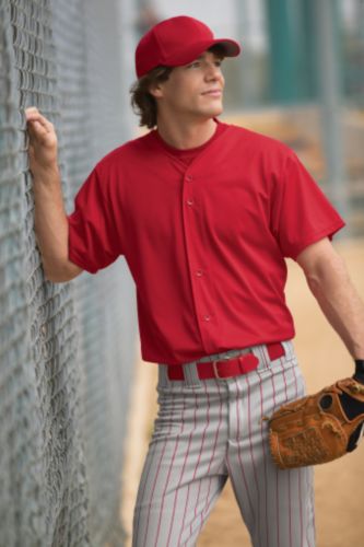Augusta Mesh Button Front Baseball Shirt