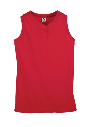 Augusta Ladies Sleeveless Two-Button Jersey