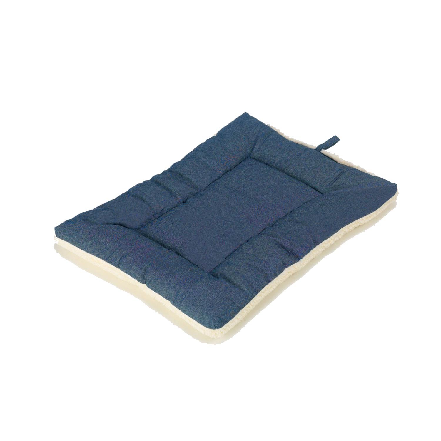 Pet Dreams Classic Sleepeez Denim Blue Reversible Dog Crate Pad Petco