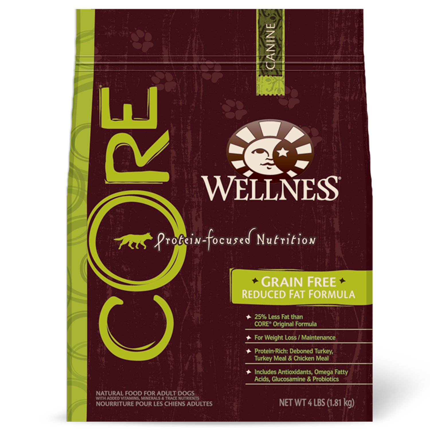 UPC 076344884071 product image for Wellness CORE Adult Reduced Fat Turkey Dog Food, 26 lbs. (Turkey) | upcitemdb.com