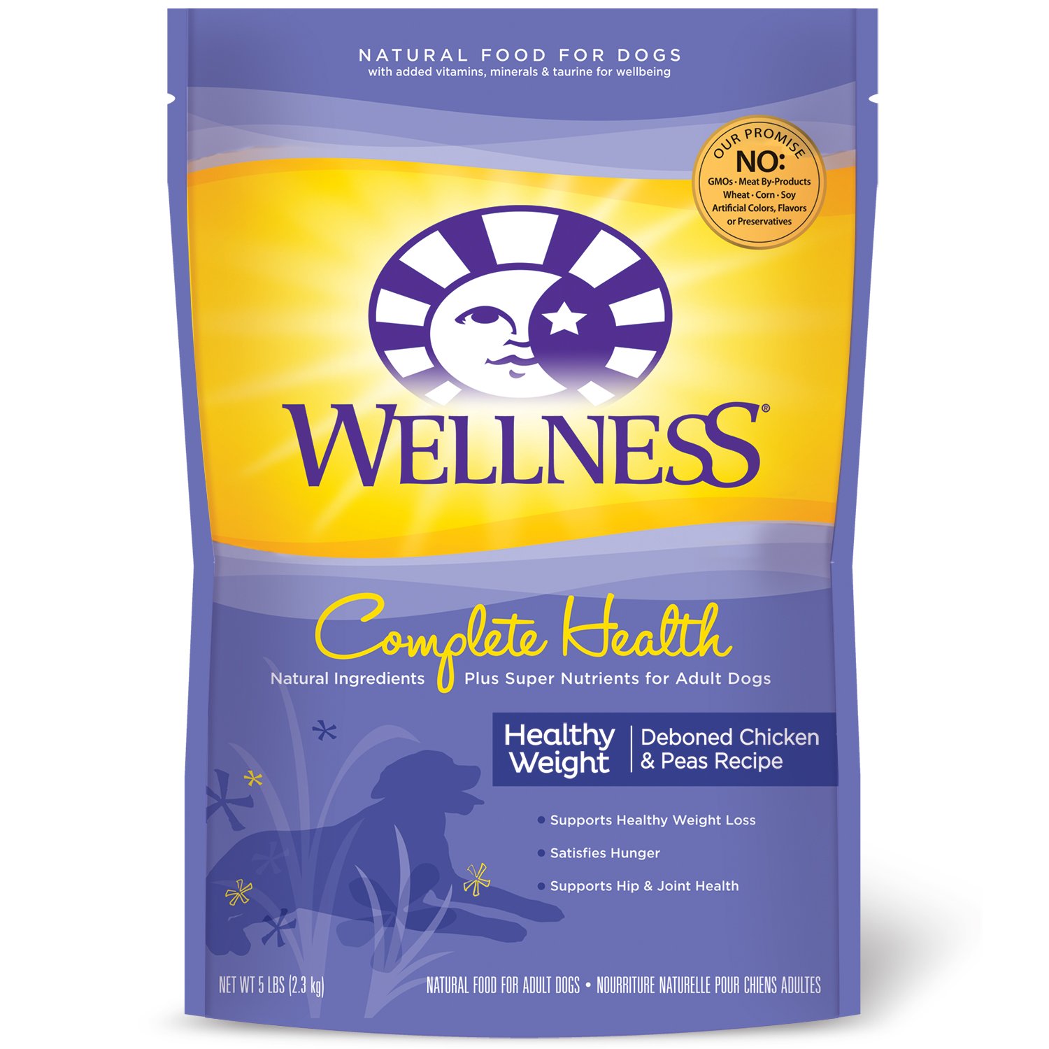 UPC 076344891017 product image for Wellness Complete Health Healthy Weight Deboned Chicken & Peas Adult Dog Food, 5 | upcitemdb.com