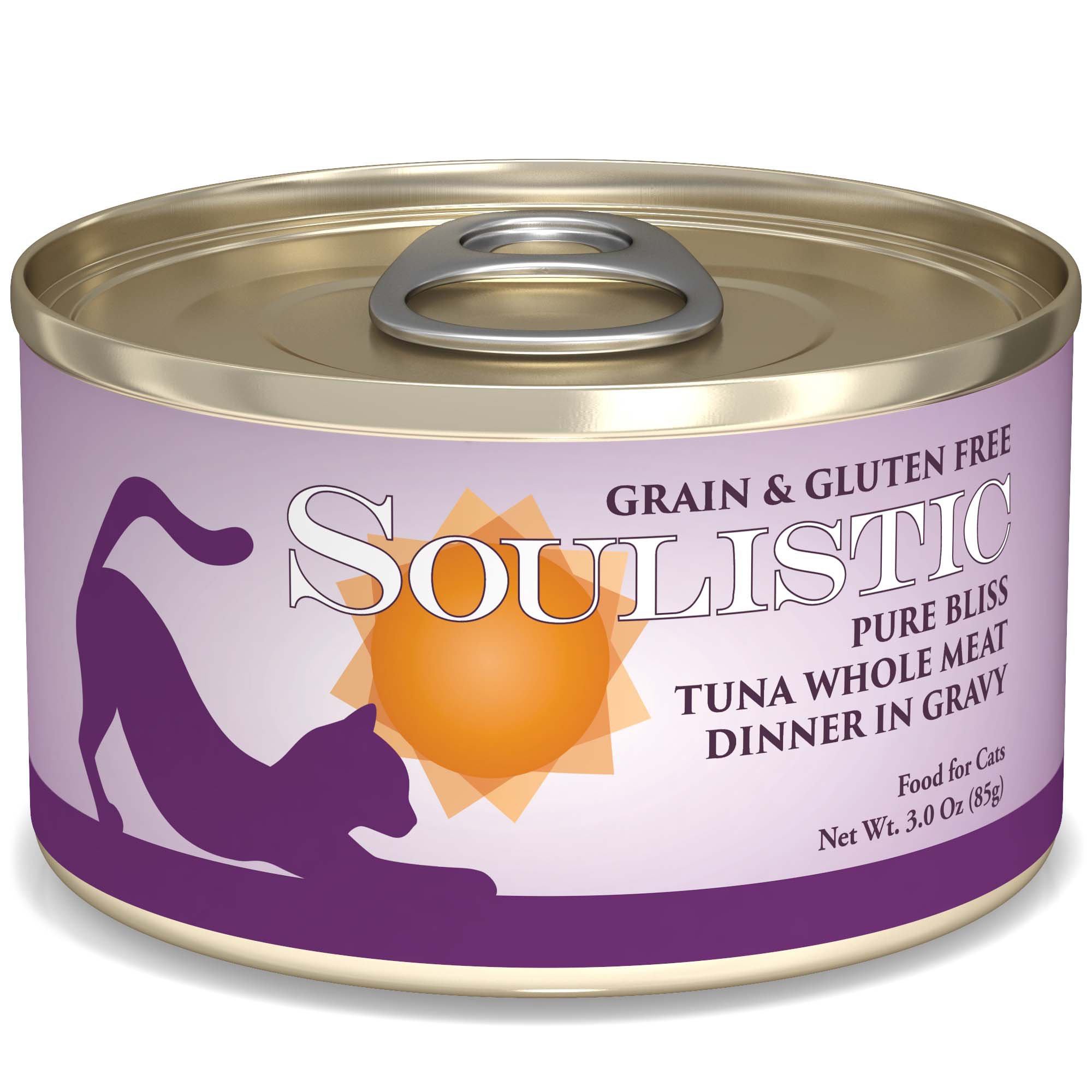 Soulistic Pure Bliss Tuna Whole Meat Dinner Adult Canned Cat Food in