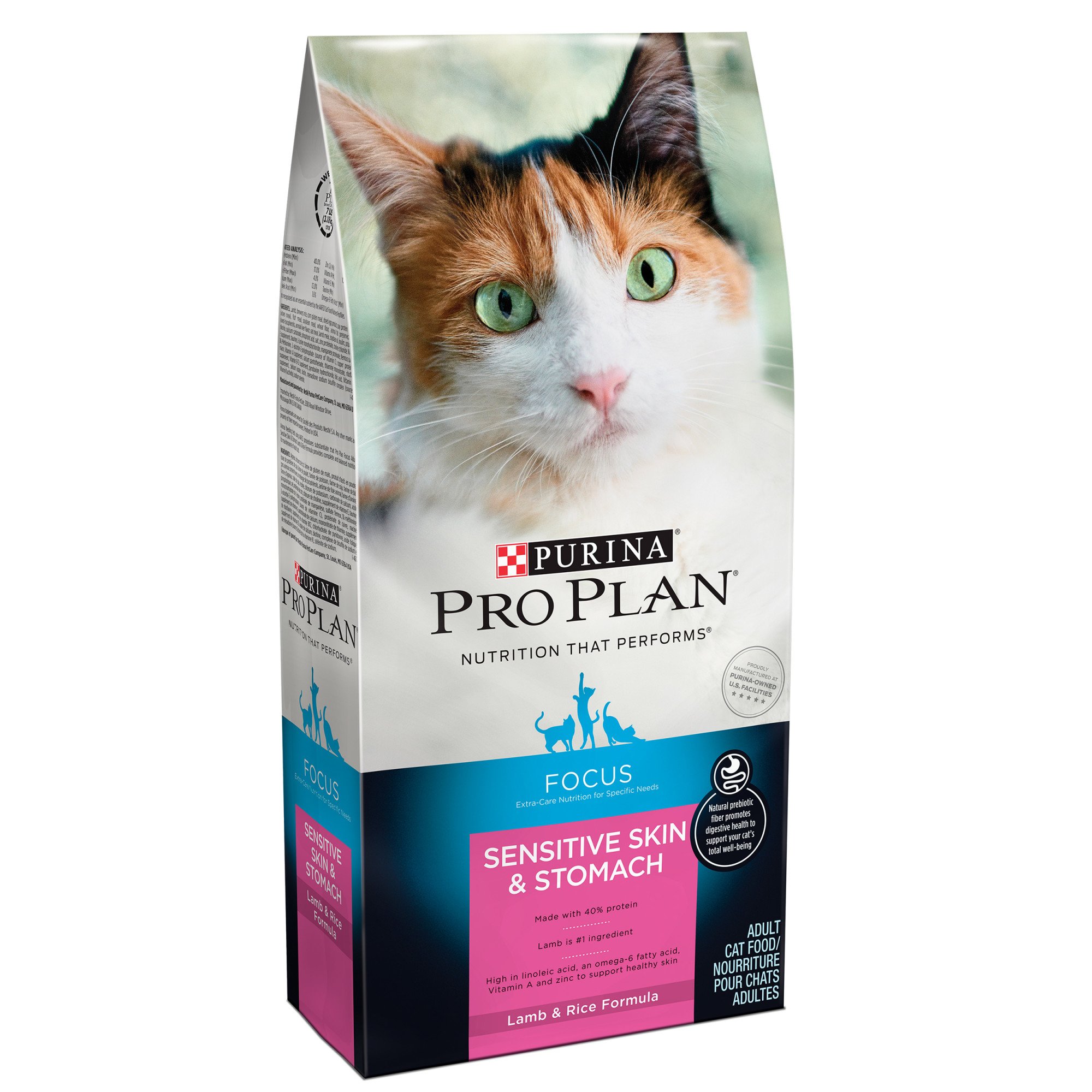 Pro Plan Focus Sensitive Skin & Stomach Lamb & Rice Adult Cat Food