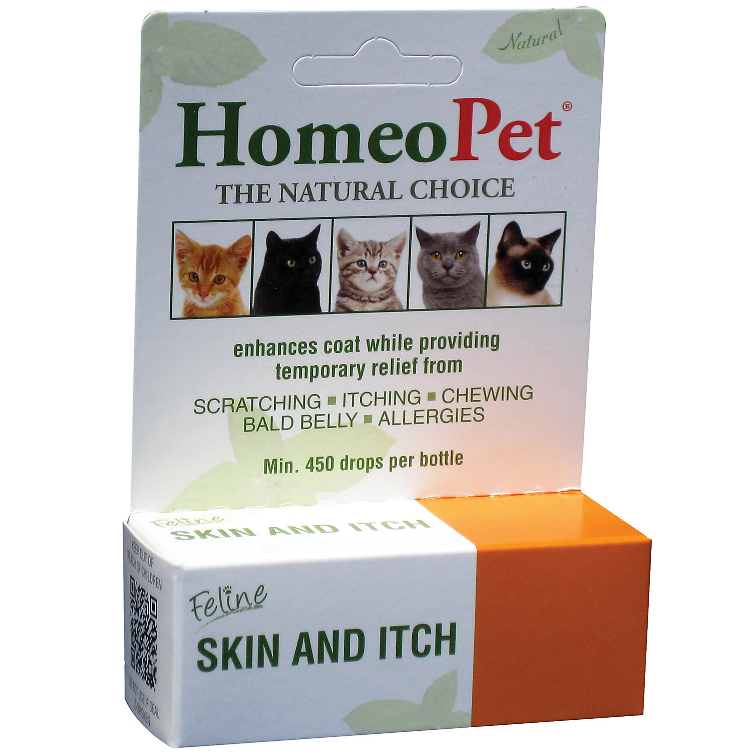 HomeoPet Feline Skin & Itch Natural Cat Coat Enhancer