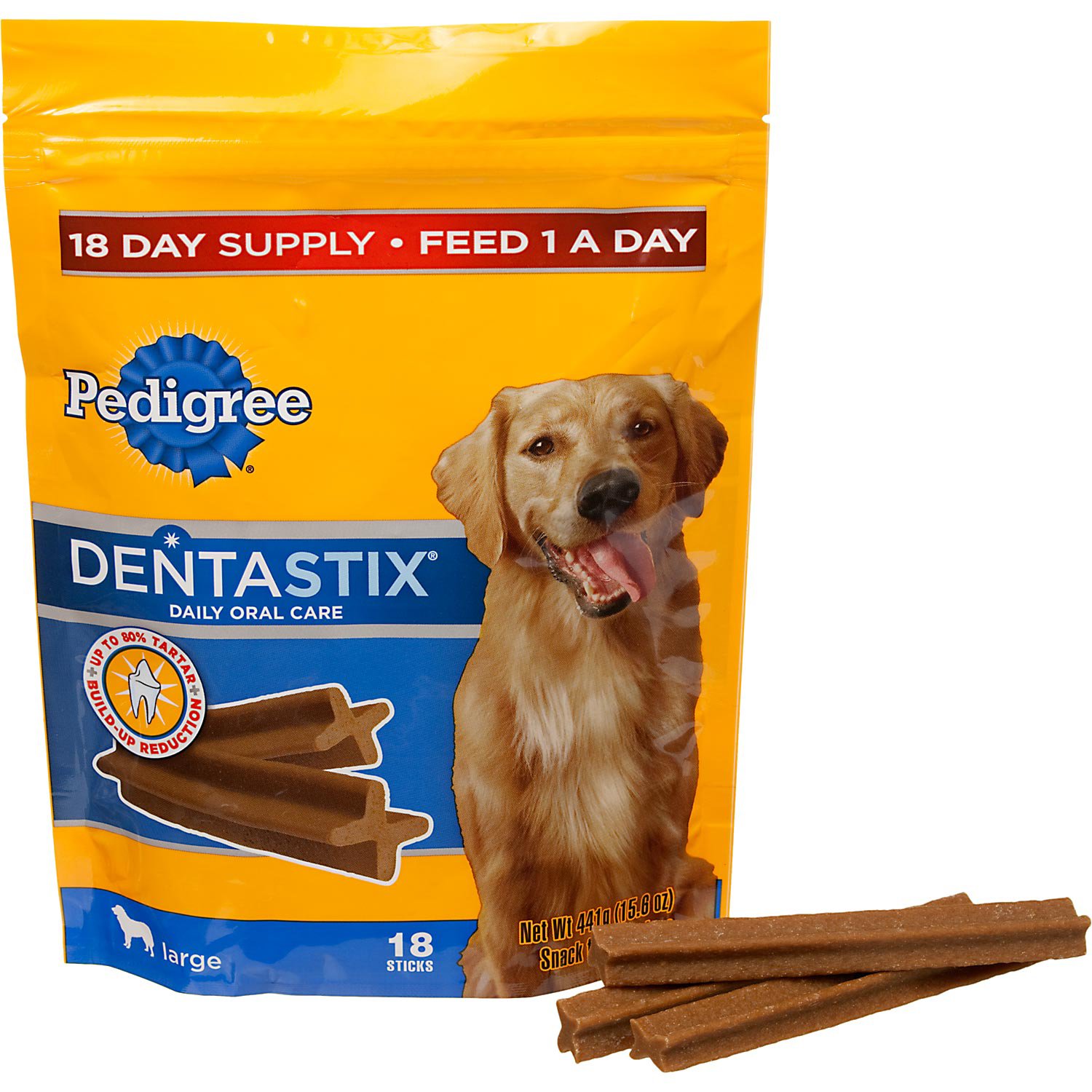 UPC 058496043506 Pedigree DentaStix (15.6 oz.; Large; Pack of 18