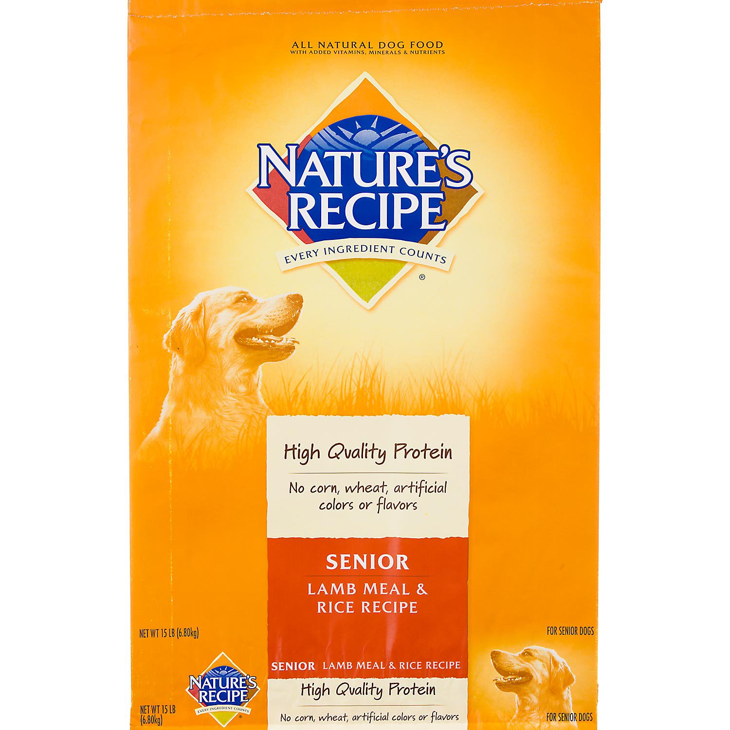 Nature's Recipe Senior Lamb & Rice Formula Dog Food Petco