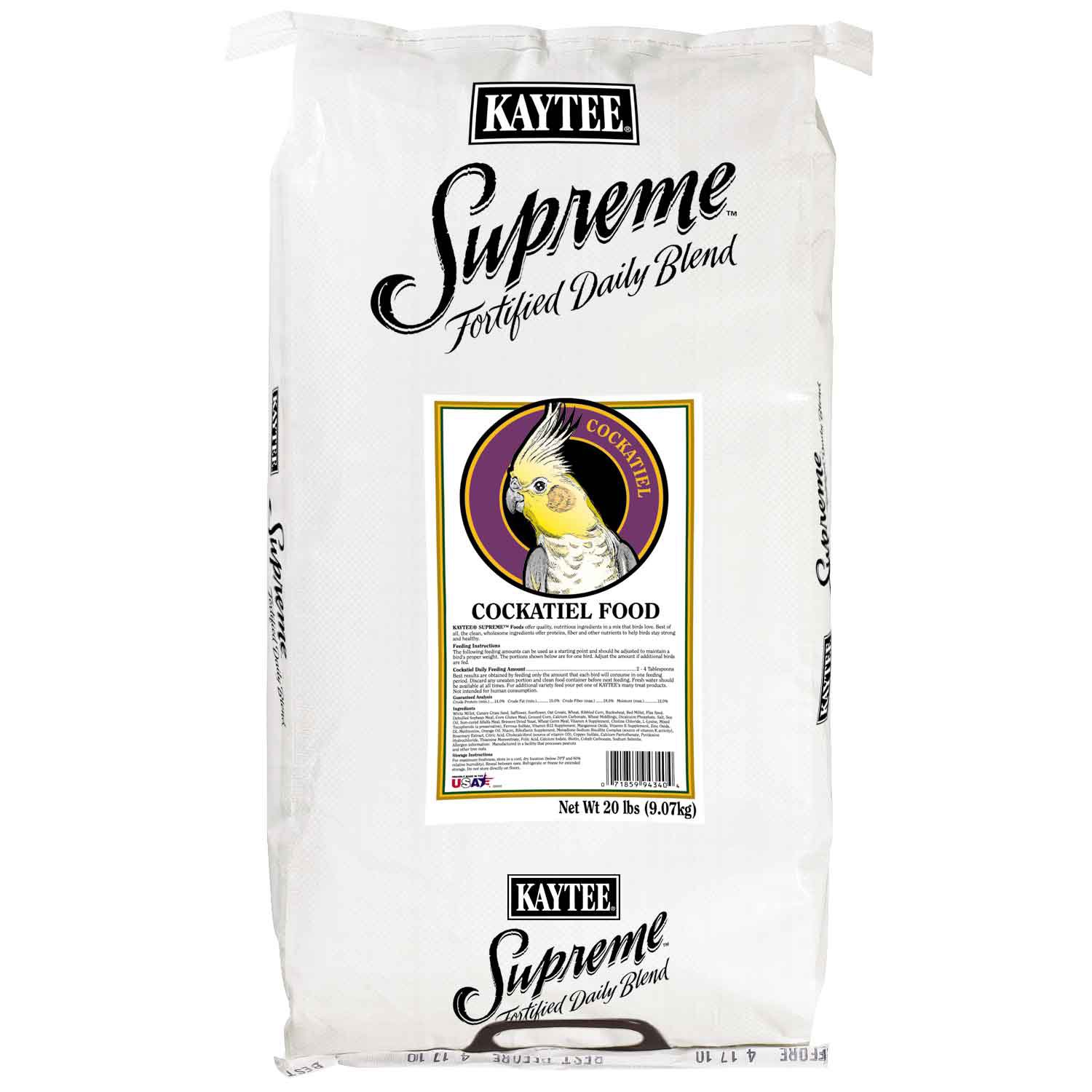 Kaytee Supreme Daily Blend Cockatiel Food