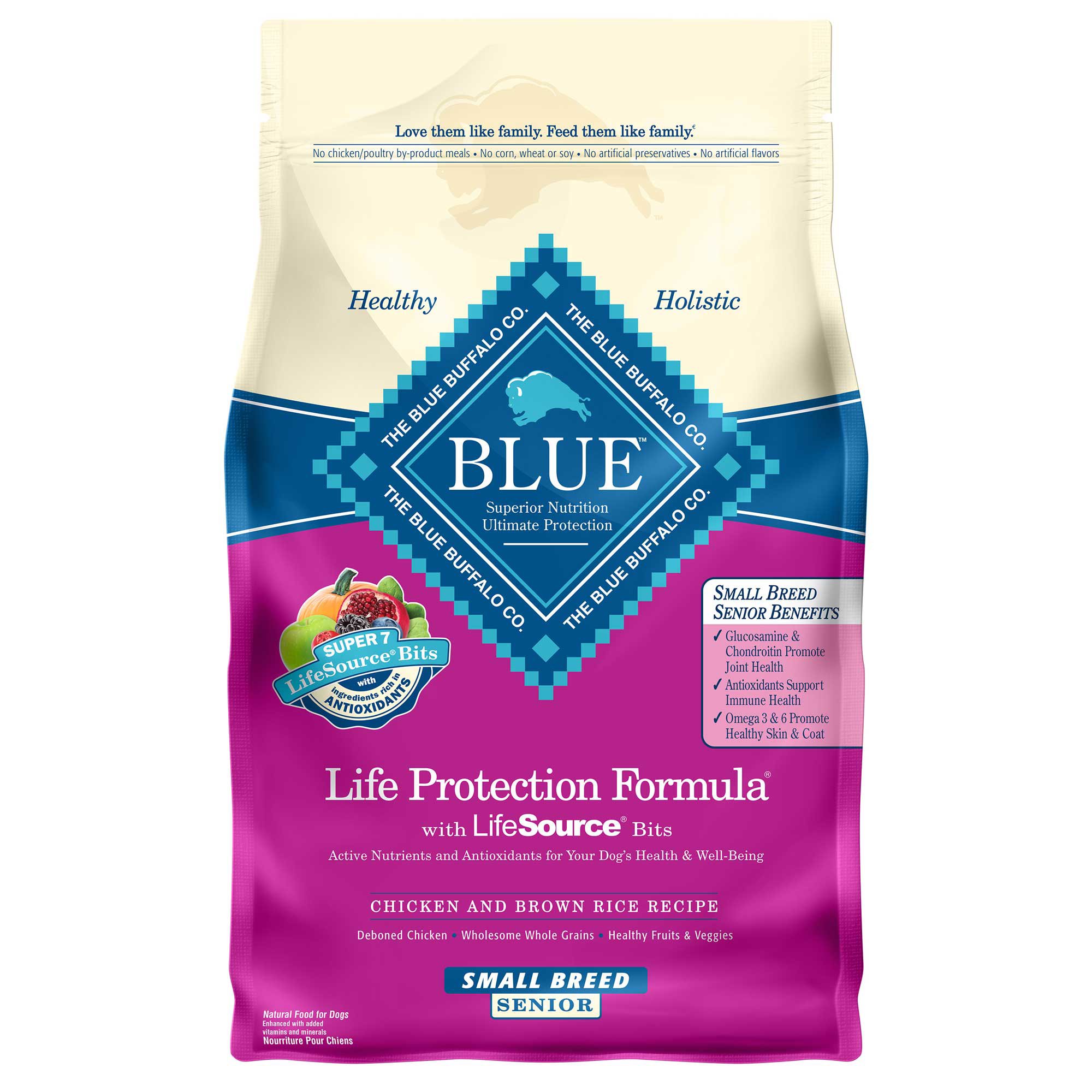 Blue Buffalo Small Breed Senior Life Protection Chicken And Brown Rice