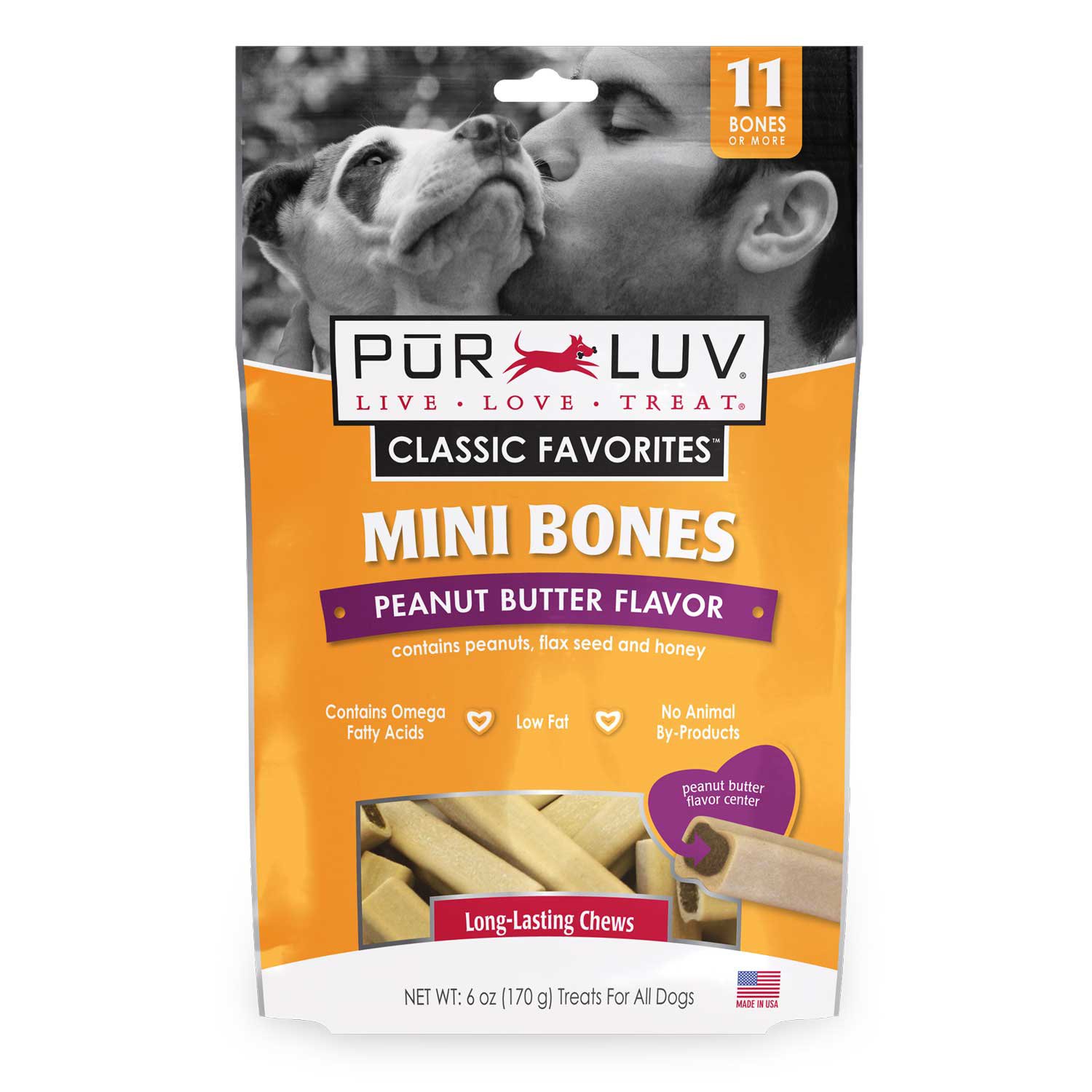 Pur Luv Mini Bones Dog Treats for Small Dogs Petco