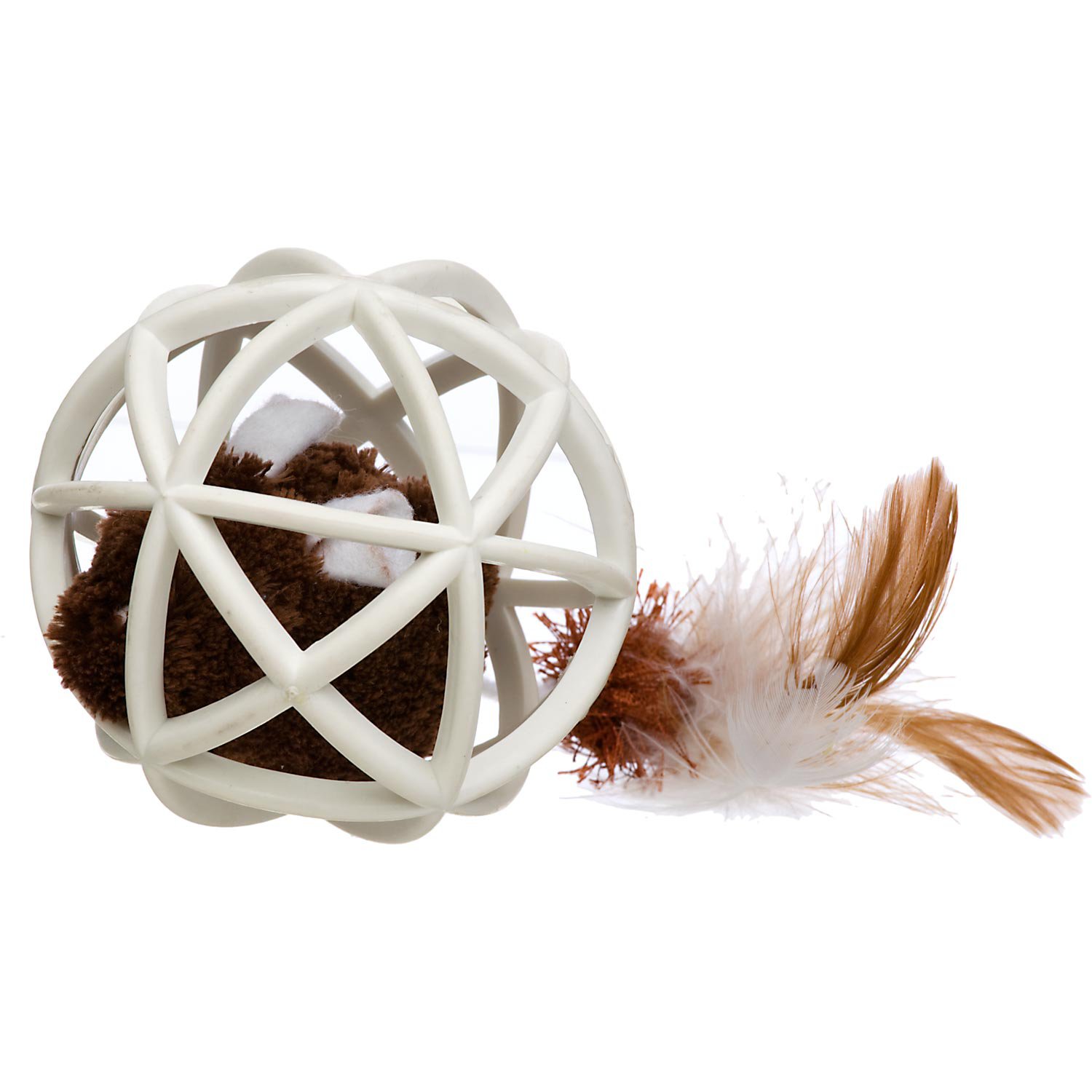 Our Pet's PlayNSqueak Twinkle Ball of Furry Fury Cat Toy Petco