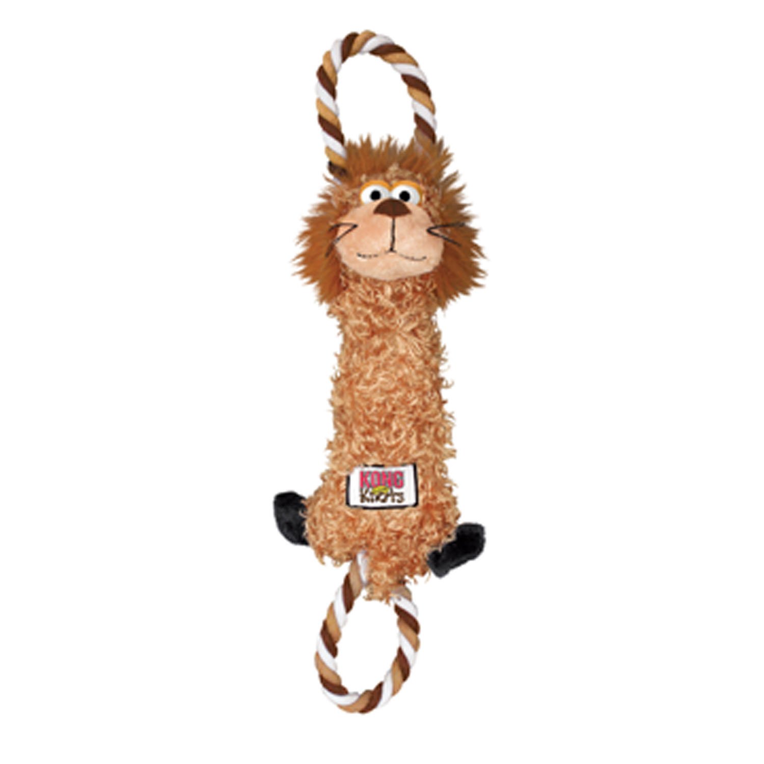 UPC 035585454016 product image for KONG Tugger Knots Lion Dog Tug Toy, Medium/Large, Brown | upcitemdb.com