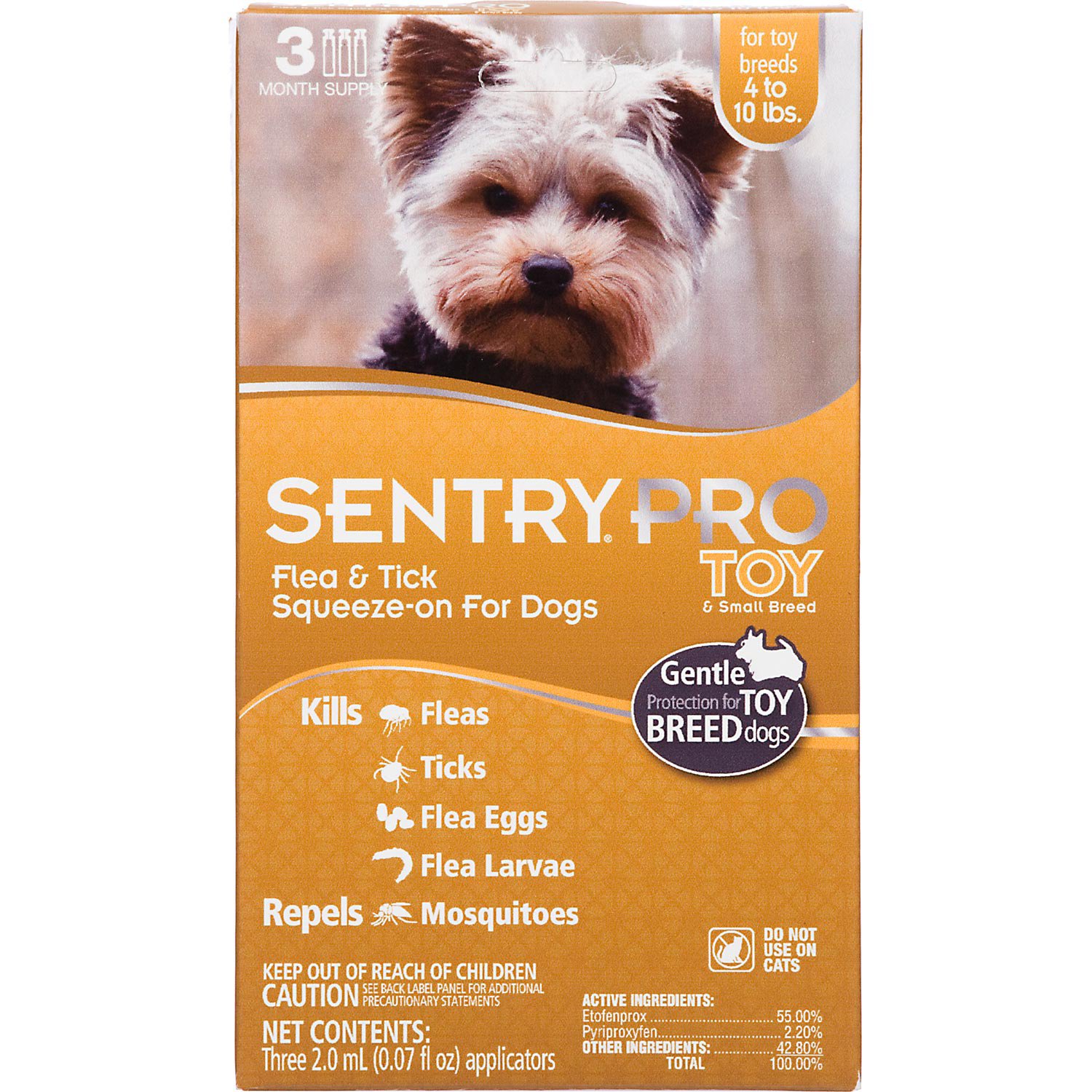 Sentry Pro SqueezeOn Toy & Small Breed Dog Flea & Tick Treatment Petco