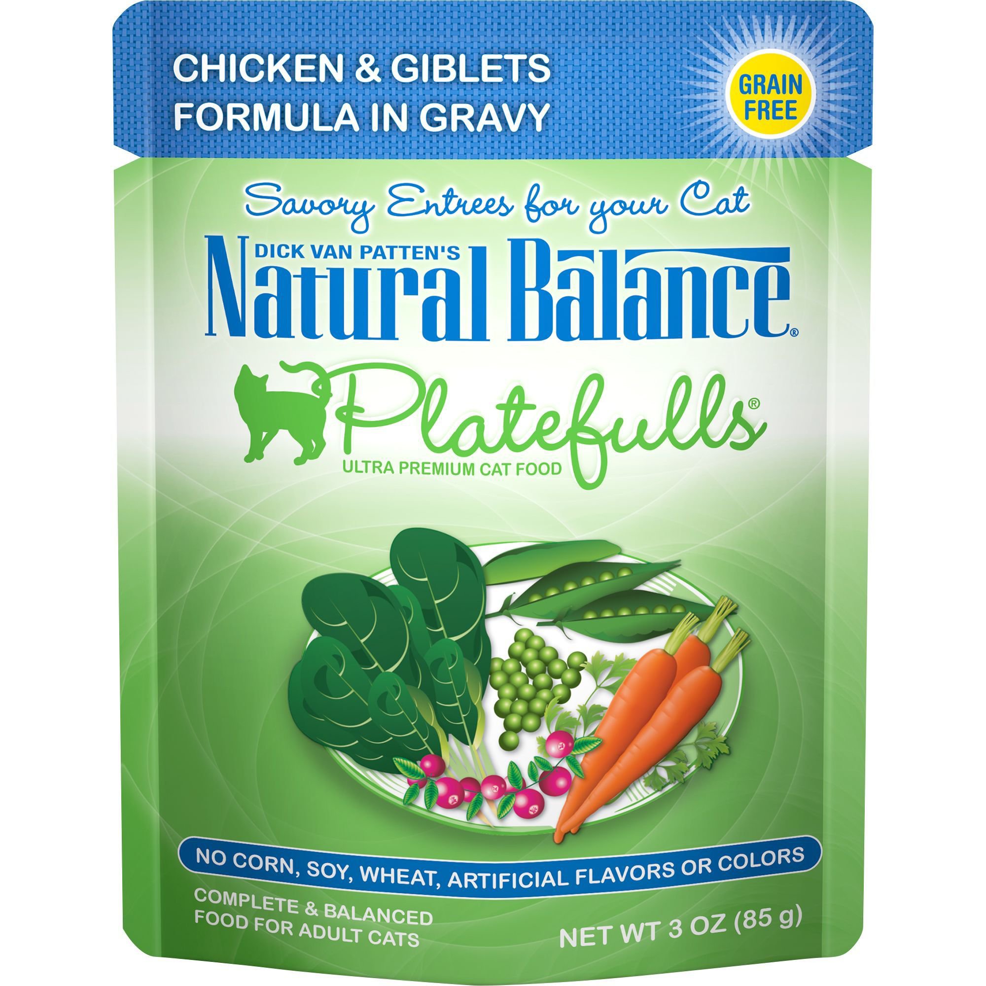 Natural Balance Platefulls Chicken & Giblets Adult Cat Food Petco