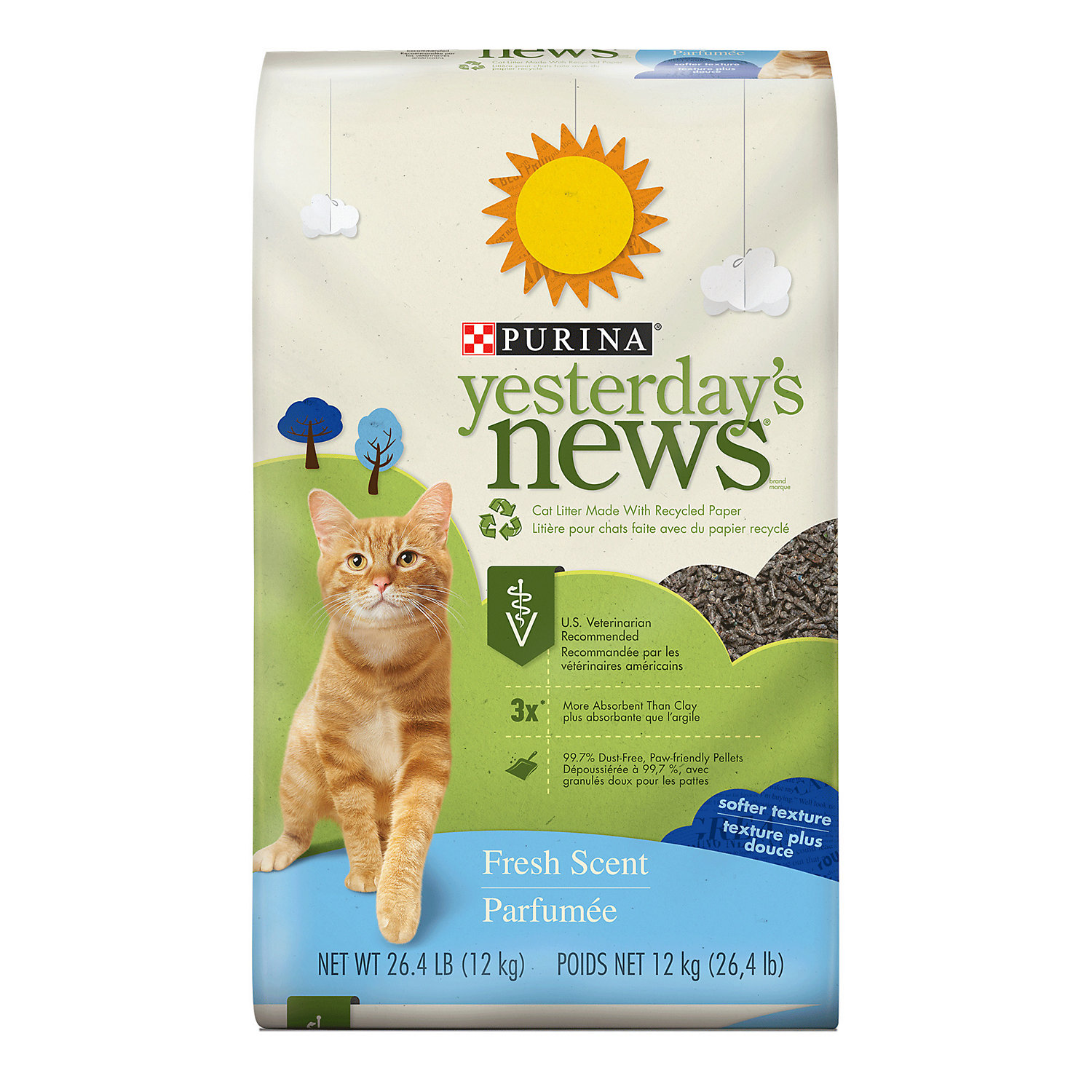 Purina Yesterday's News Softer Paper Pellet Scented Cat 