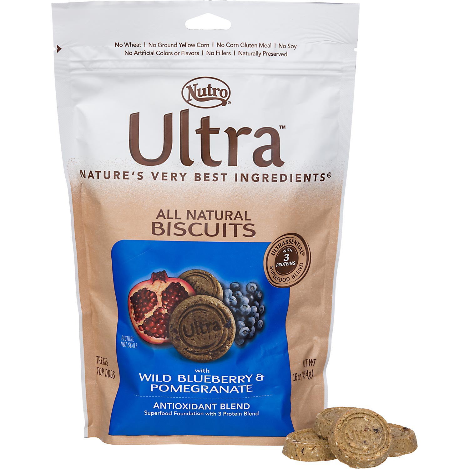 UPC 079105103237 product image for Nutro Ultra Antioxidant Blend Adult Dog Biscuits (16 oz.; Blueberry & Pomegranat | upcitemdb.com