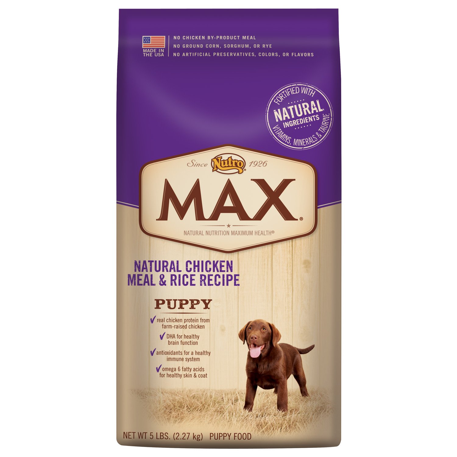 UPC 079105104319 product image for Nutro MAX Natural Chicken Meal & Rice Recipe Puppy Food, 15 lbs. () | upcitemdb.com