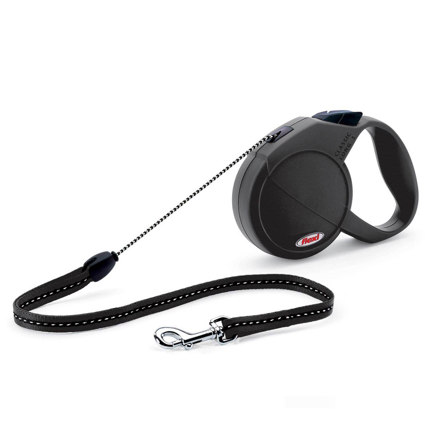 UPC 047181253016 product image for Flexi Explore Retractable Dog Leash in Black, Large | upcitemdb.com