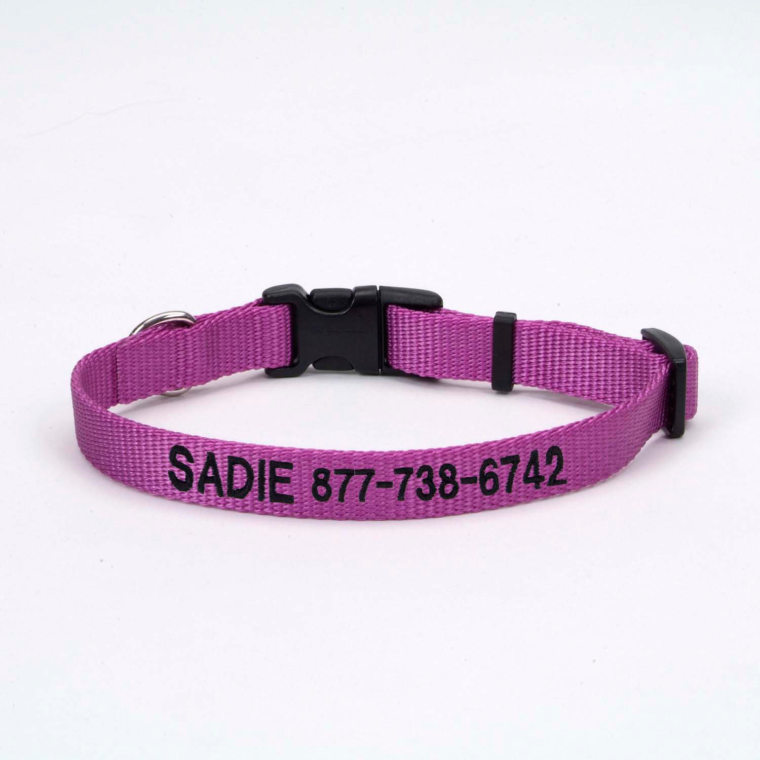 Coastal Pet Nylon Adjustable Personalized Dog Collar in Orchid Petco