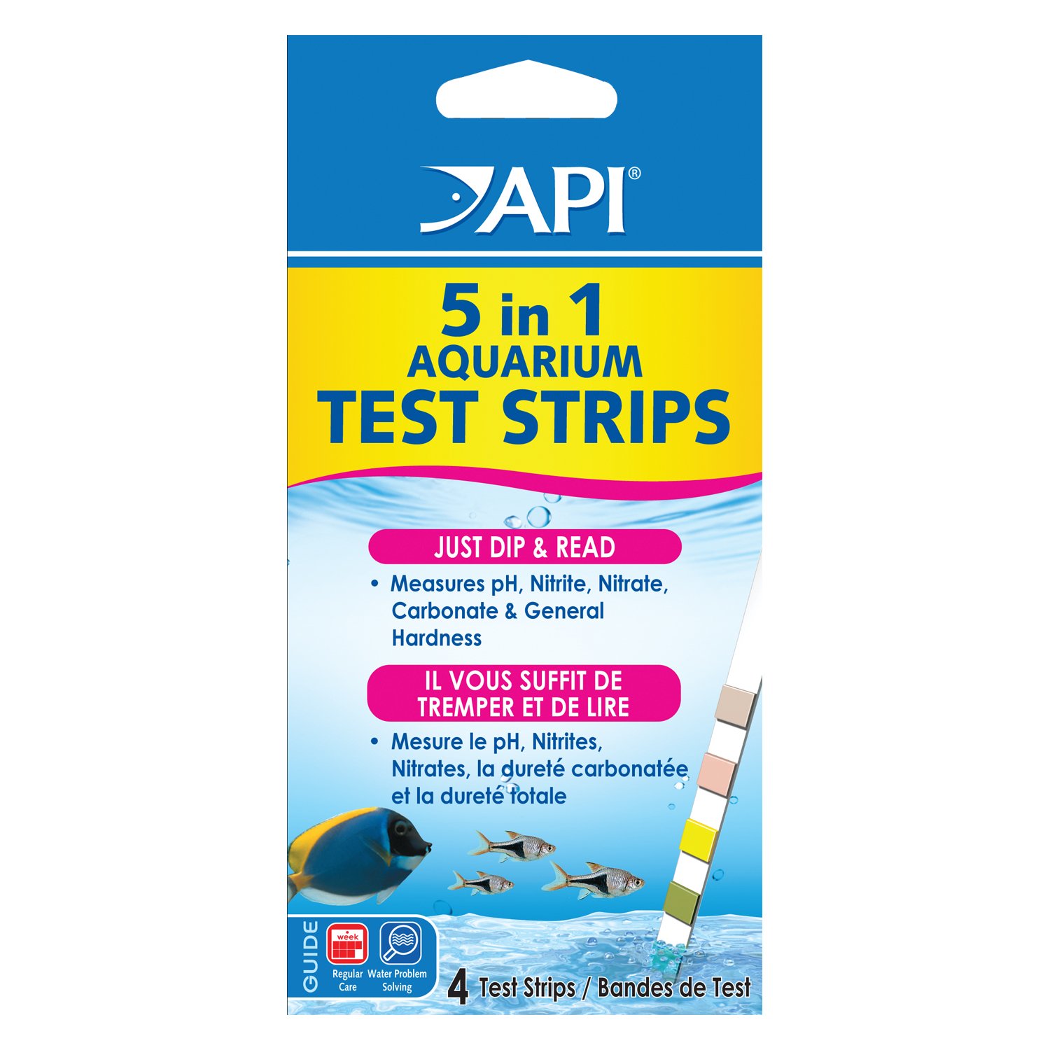 API 5 in 1 Aquarium Water Test Strips Petco