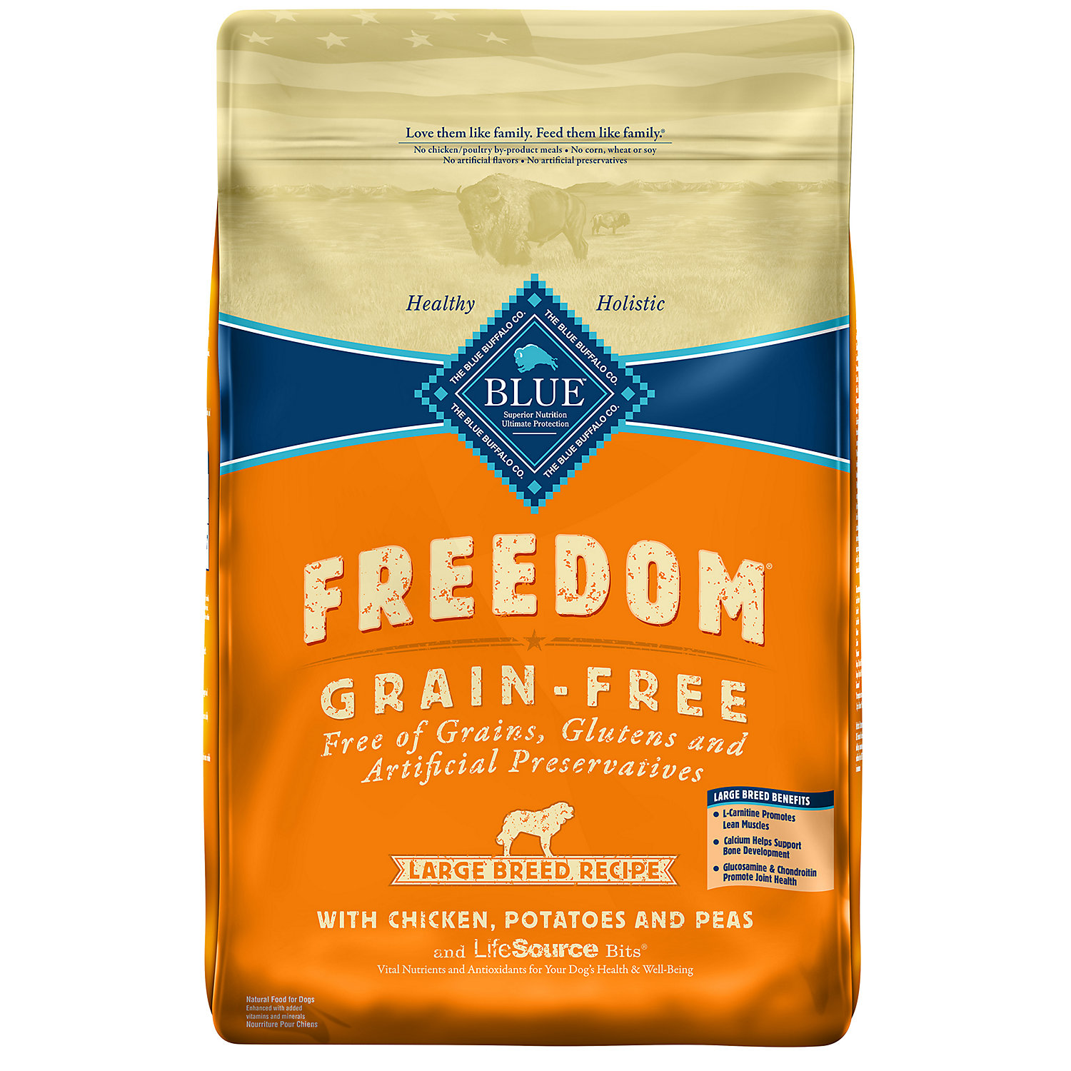 Blue Buffalo Freedom Large Breed Grain Free Chicken Recipe 