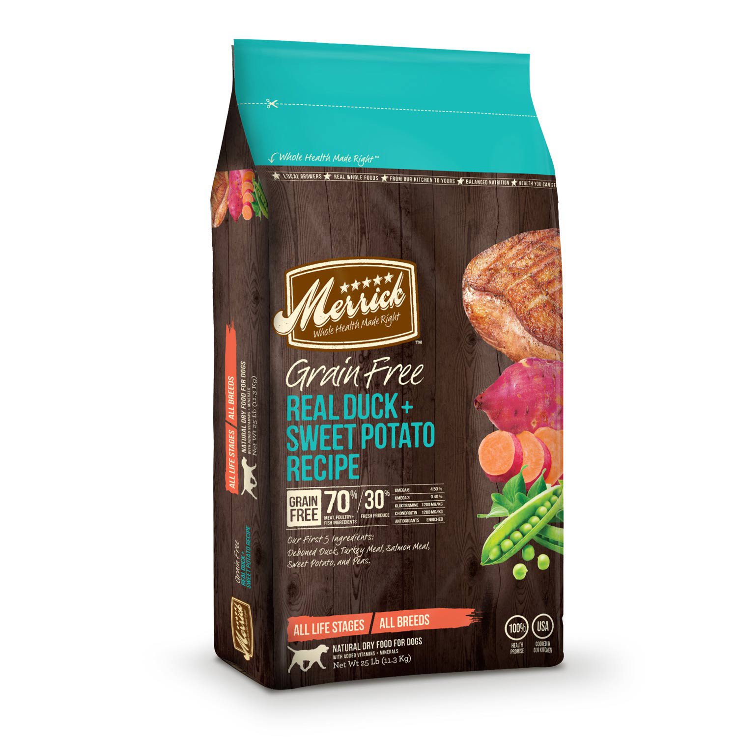 Merrick Grain Free Real Duck & Sweet Potato Dry Dog Food | Petco