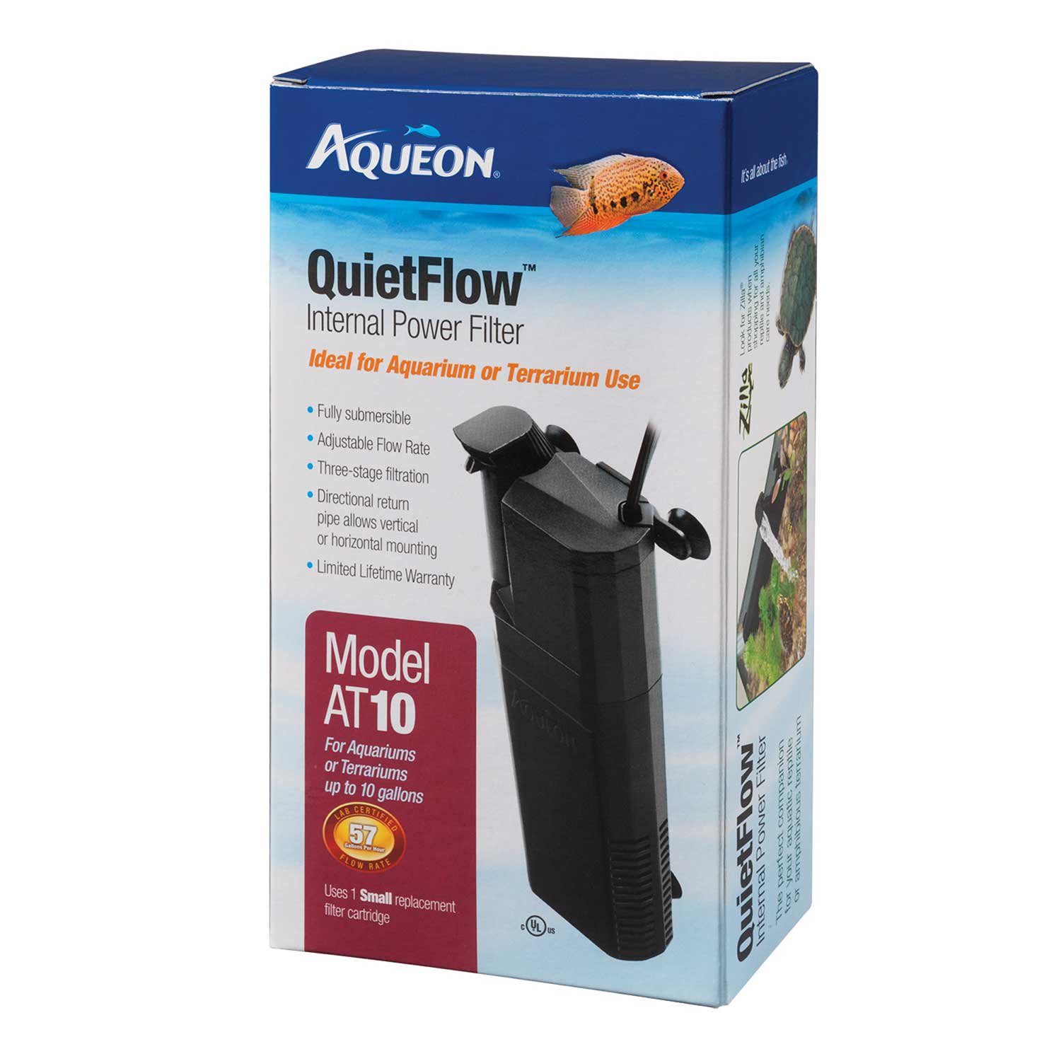Aqueon QuietFlow 10 Internal Power Filter Petco