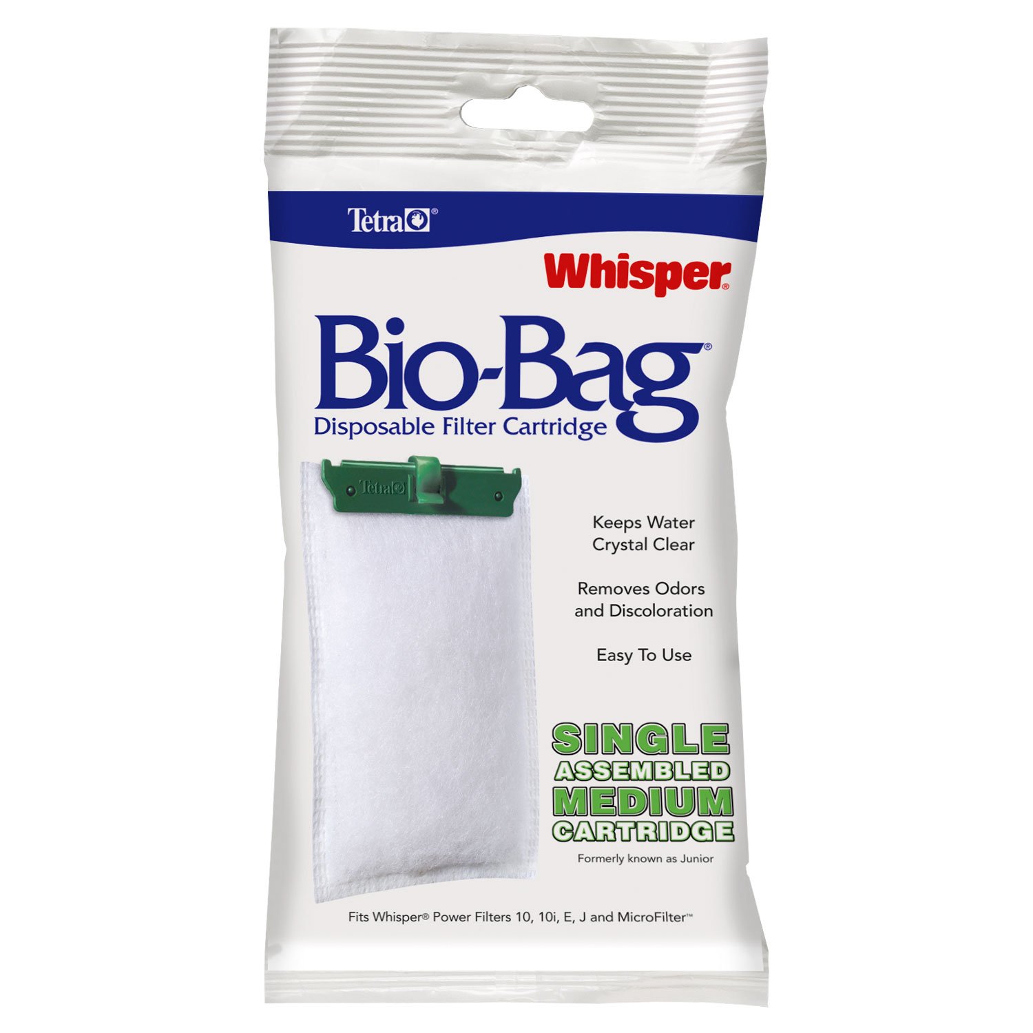 Tetra Whisper BioBag Disposable Filter Cartridge, Medium, Pack of 12