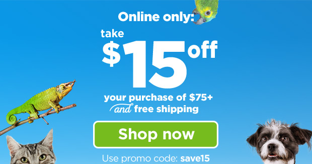 Online only: take $15 off your purchase of $75+ and free shipping. Shop now. Use promo code: save15.