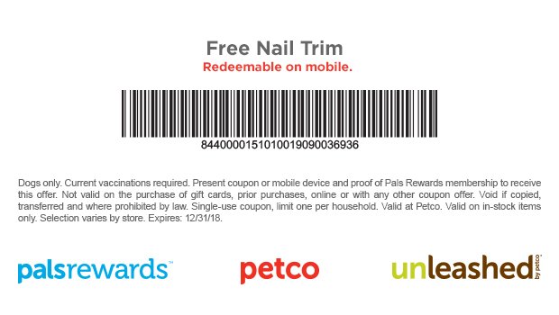 petco pals rewards redeem