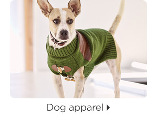 Dog apparel.