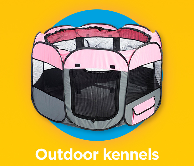 Outdoor kennels.