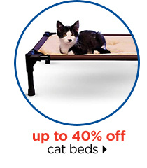 Up to 40% off cat beds.