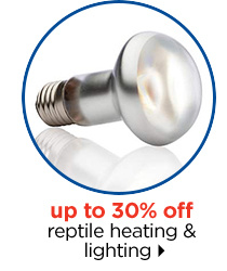 Up to 30% off reptile heating & lighting.