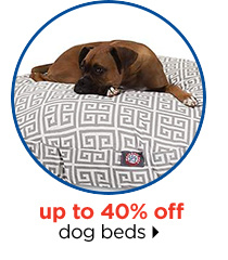 Up to 40% off dog beds.