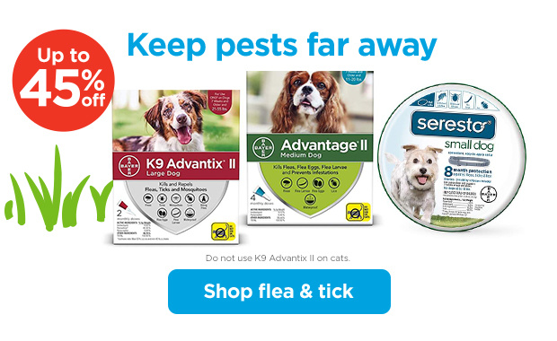 Keep pests far away. Up to 45% off. Shop flea & tick.