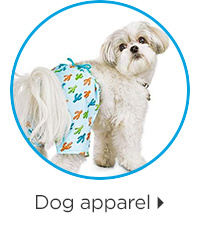 Dog apparel.