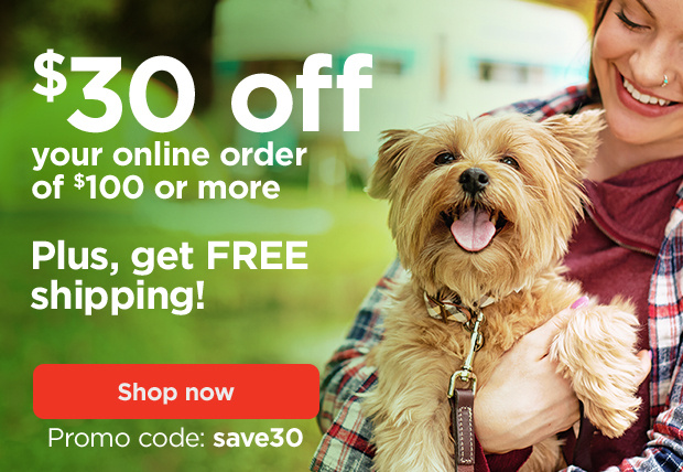$30 off your online order of $100 or more. Plus, get FREE shipping! Promo code: save30. Shop now.